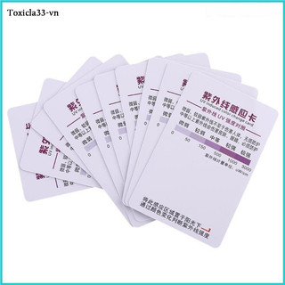 Yin Bộ 10 Thẻ Thử uv Bằng Giấy pvc Hiệu Quả Cho Đèn Chiếu Tia uv
