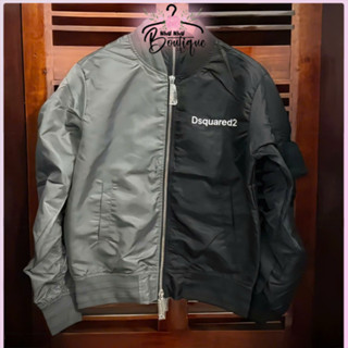   HOT - Áo Bomber DSQ 2 Màu 2 Mảnh Hottrend ❤ Áo Gió Dù 2 Lớp Dày Dặn Dáng Rộng Nam Nữ Boutique749 