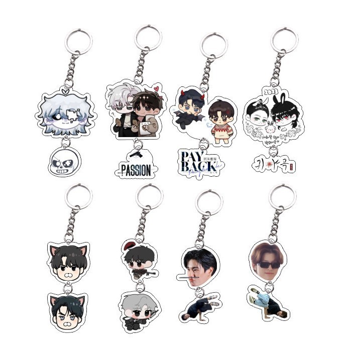 Móc khóa key chain 2 mảnh Manhwa Payback , Passion dễ thương  nlp shop trang trí cặp học tập