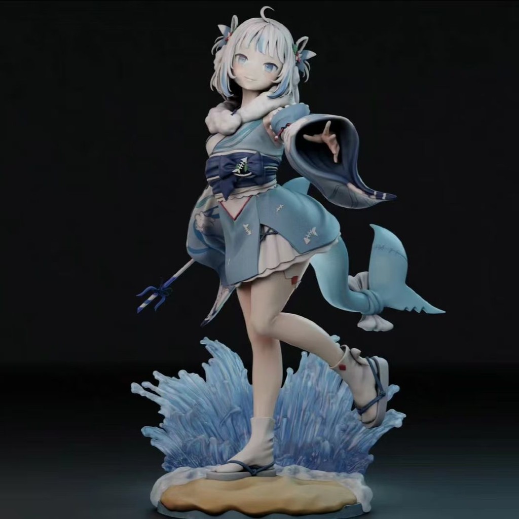 Shark Girl Kava Gura White Model 3d In gk Nhựa Phim Trắng Hình Mẫu YAN