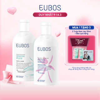 Combo Chăm Sóc Dịu Nhẹ Dung Dịch Vệ Sinh Phụ Nữ EUBOS Intimate Woman Và Sữa Tắm Cho Da Khô, Nhạy Cảm 200ML