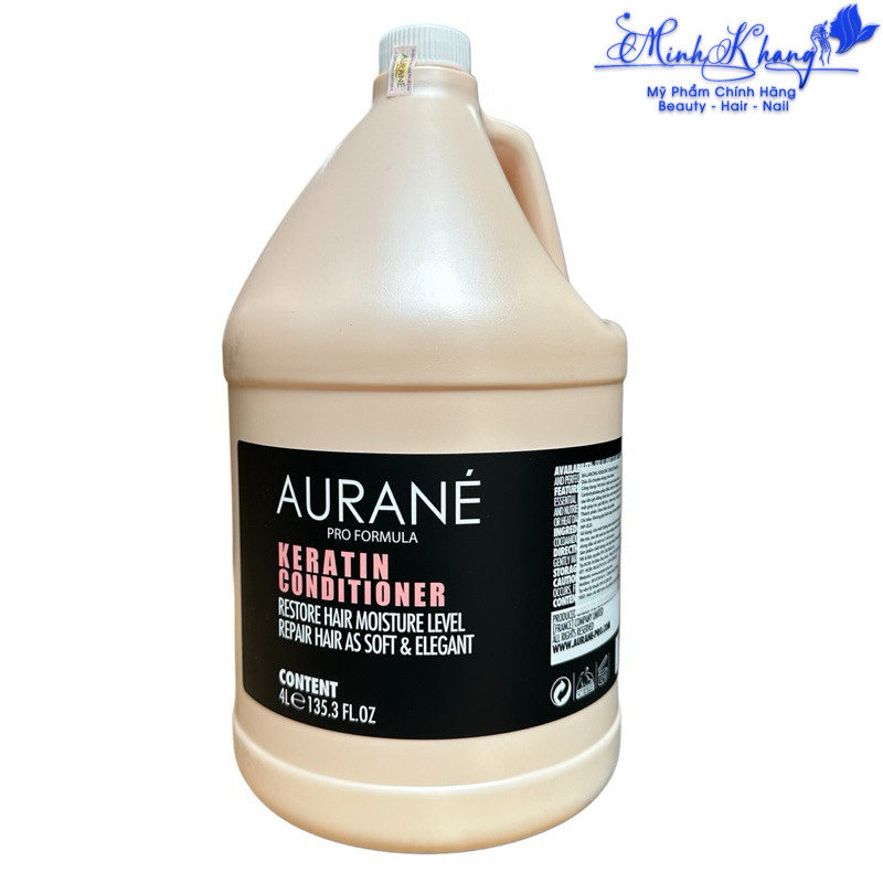 Dầu xả tóc siêu mềm mượt Aurane KERATIN Conditioner chuyên nghiệp cho Salon 4000ml - MK