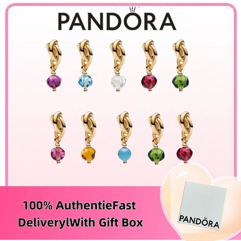 Miễn thuế 100% s925 trang sức bạc Pandora nhẫn trang sức May the Royal Colored Eternal Ring exude qu