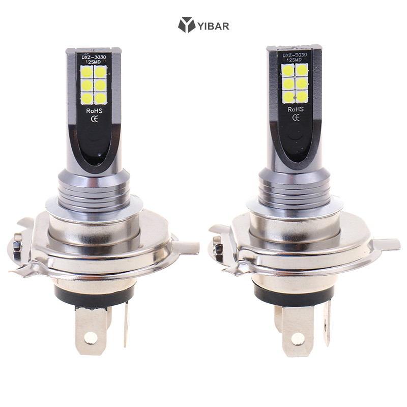 Yibar 2X H4 200W 12000LM Đèn LED Ô Tô Sương Mù Hi / Lo Beam Quả Cầu Bóng Đèn Mới