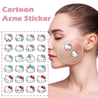 24 chiếc Hello Kitty Acne Patch Tea Tree Acne Patch Hydrocoloid Acne Covering Patch
