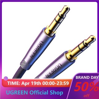 Cáp nối âm thanh UGREEN AUX âm thanh nổi 3.5mm cho đàn guitar/ xe hơi