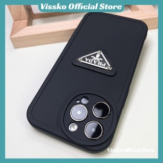 Ốp điện thoại 3D Prada màu trơn cho iPhone 6 6s 7 8 Plus X XR XS Max 11 12 13 13mini 12mini 14 15 Pro Max Vỏ điện thoại bảo vệ