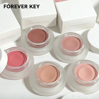 FOREVER KEY Má hồng dạng kem trang điểm tông màu da tự nhiên highlight làm sáng tím xanh tạo khối má hồng