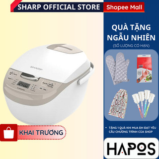 Nồi cơm điện tử 1.8 lít sharp lòng nồi dày 1.955mm chính hãng, nấu cơm ngon giữ ấm lâu com191ev - hapos official
