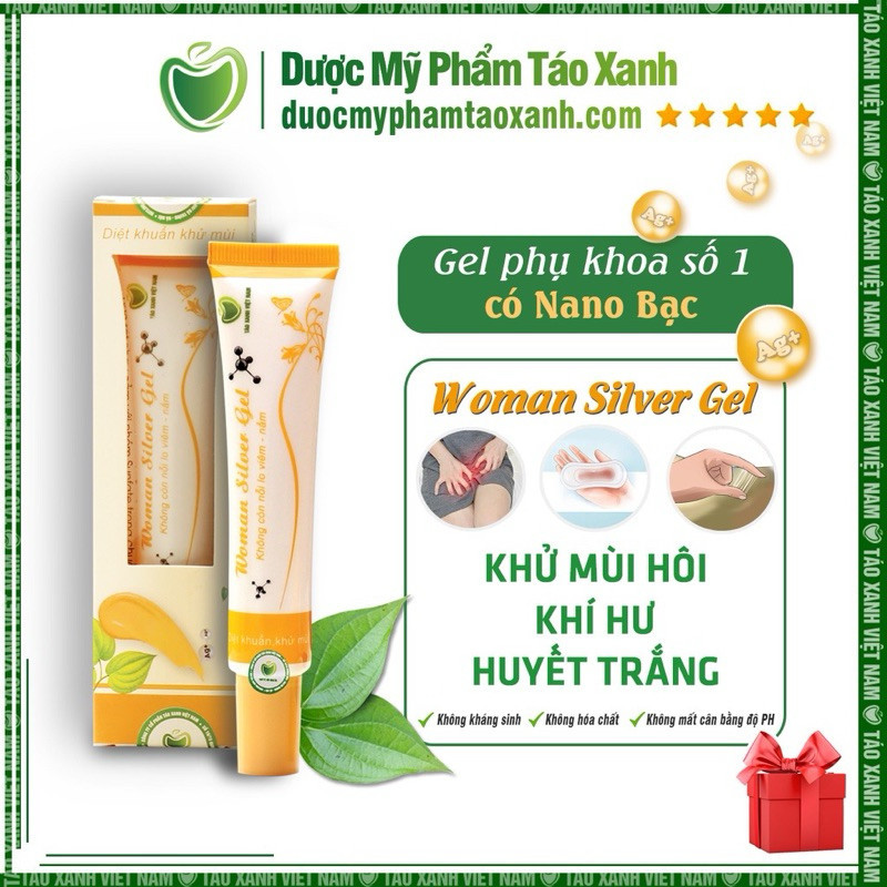 [TẶNG 10 MIẾNG MẶT NẠ] Gel vệ sinh Phụ nữ  Nano bạc Woman Silver Gel KÈM XILANH