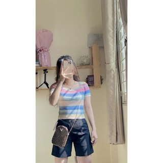 áo phối màu tay ngắn Thiết kế ZOMI A111