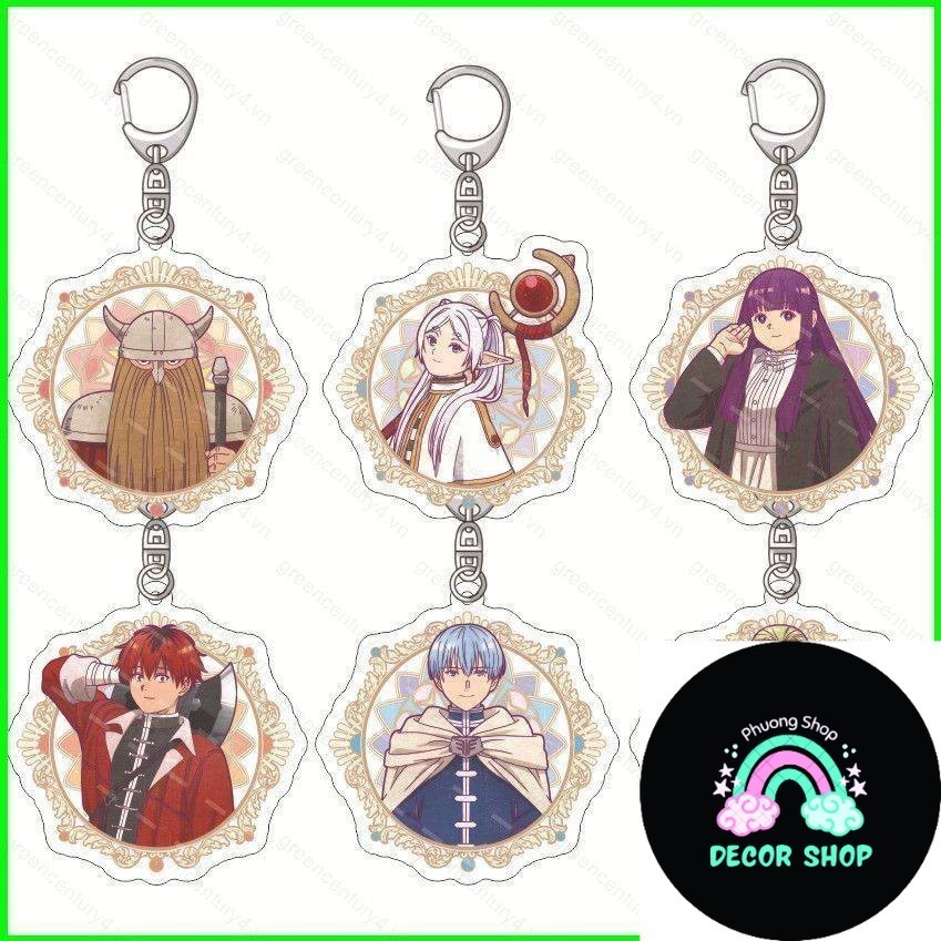 G4 Frieren: Beyond Journey 's End Móc khóa Anime Sousou no Frieren Móc khóa Fern Stark Acrylic Túi d