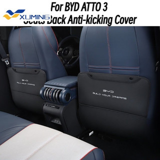 Xm BYD ATTO 3 Ghế Sau Lether Cover Chống Đá Chống Mài Mòn Chống