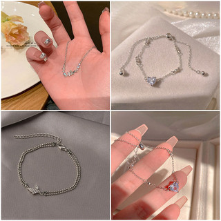 Ins Vòng Cổ Ngọt Ngào Cô Gái Thoáng Mát Hình Trái Tim Dây Chuyền Thiết Kế Đơn Giản Vòng Tay Phụ Kiện Thời Trang Quà Tặng Tiếp Liệu