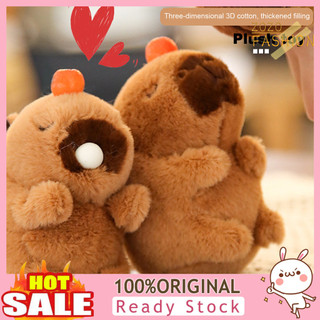 Zoz _ Hoạt Hình Capybara Sang Trọng Đồ Chơi Búp Bê Cotton Mềm Động Vật Búp Bê Treo Trang Trí Siêu Quấn Đuôi / Thổi Bong Bóng Sang Trọng