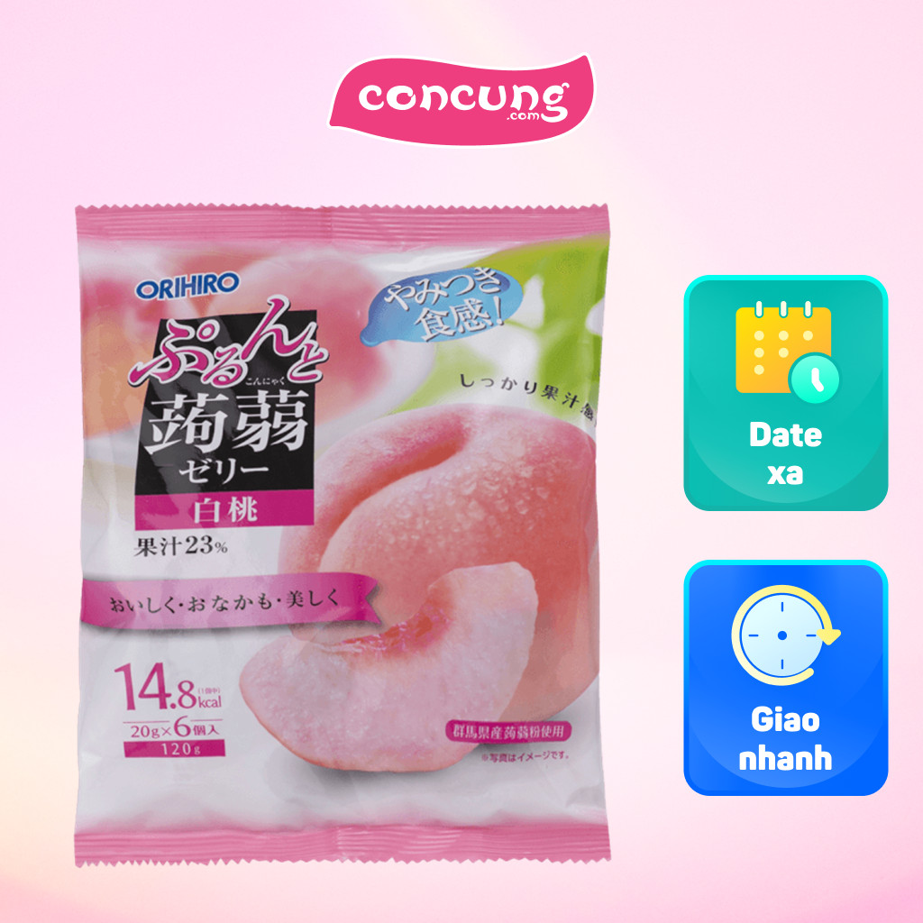 Thạch trái cây Orihiro vị đào