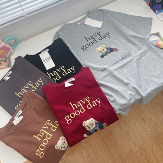 (Sẵn- ảnh thật) Áo thun form rộng  mẫu "have good day" áo thun unisex nam nữ áo burb / áo phông