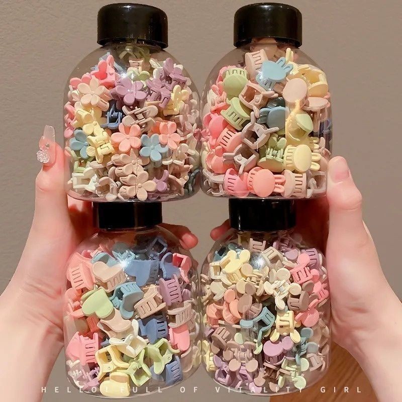 Kẹp tóc cho bé, kẹp tóc mini nhiều màu cute Hàn Quốc lọ 50 cái