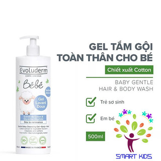 Sữa tắm gội em bé evoluderm bébé 500ml