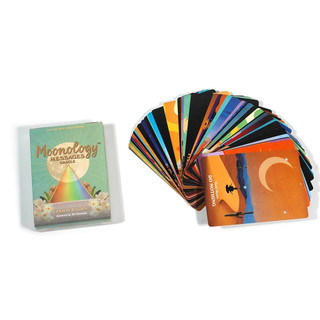 Moonology Messages Tarot 48Pcs Clear Printed Tarot Cards Oracle Deck
