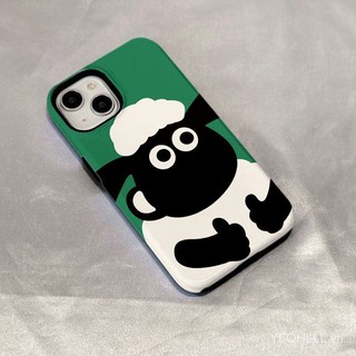 Ốp Điện Thoại Lamb Sean 2 Lớp Tương Thích iPhone11 12 13 14 15 12Promax 13Promax 14plus 14Promax X XS XR ABLZ