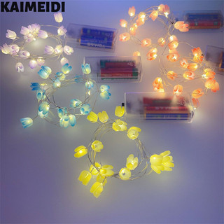 Kaimeidi led tulip dây đèn dây đồng đèn trang trí bó hoa phụ kiện hoa