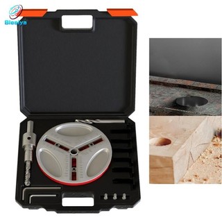Blesiya có thể điều chỉnh đấm cưa hợp kim lỗ định vị khoan chính xác tròn cho bảng gỗ đồ nội thất kim loại mỏng thợ mộc