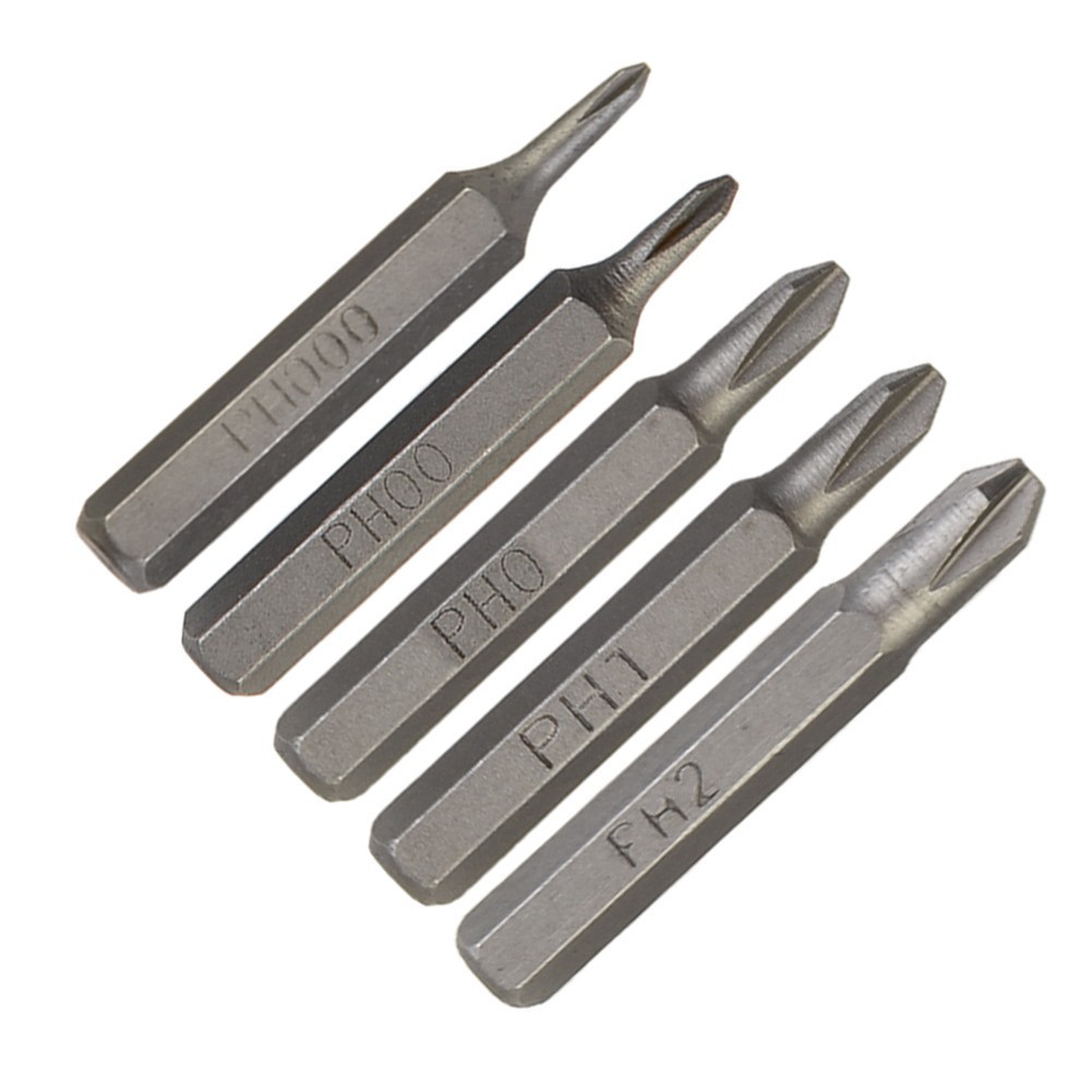 [Herpevn] Mũi tuốc nơ vít chéo H4 × 28mm PH0000 PH000 PH00 PH0 PH1 PH2 4mm Chuôi lục giác