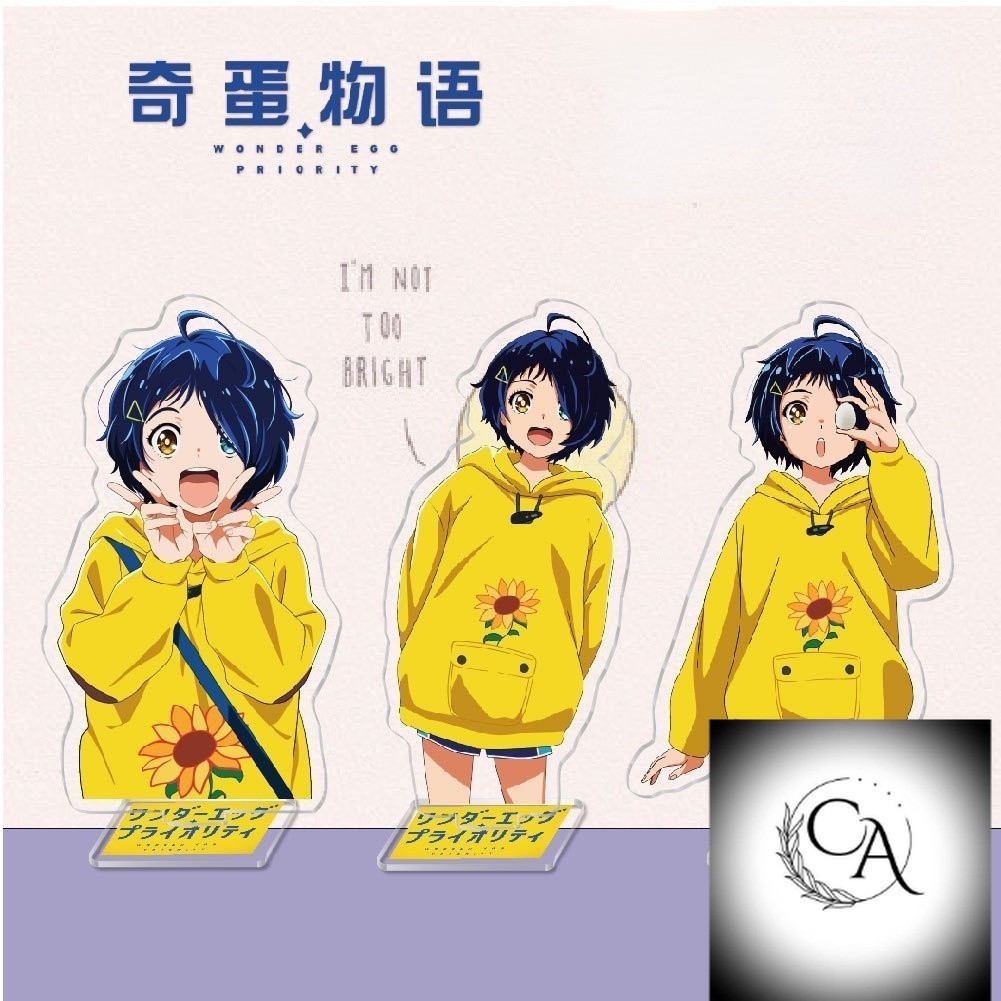 Anime Wonder Trứng Ưu Tiên Ohto Ai Đứng Acrylic Hình Máy Tính Để Bàn Mẫu Tấm Dành Cho Người Hâm Mộ Q