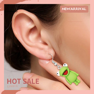 Cát Ếch Mặt Dây Chuyền Bông Tai Thả Hình Ếch Bông Tai Thả Nhẹ Trang Sức Cho Nữ Thiết Kế Động Vật Dễ Thương Móc Bông Tai Sinh Động Vật Xuất Hiện Phụ Kiện Thời Trang Đông Nam Á