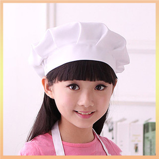 Bé kid mũ đầu bếp trắng co giãn cho đảng nhà bếp nướng bánh trang phục trang phục mũ