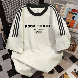 PUYE Áo thun ngắn tay áo phông rộng ngắn cổ tròn 230 cotton bigsize local brand fashion basic unisex