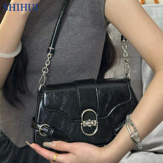Túi đeo vai đơn nữ SHIHUI, Túi đeo chéo thời trang cao cấp Maill Vintage mới