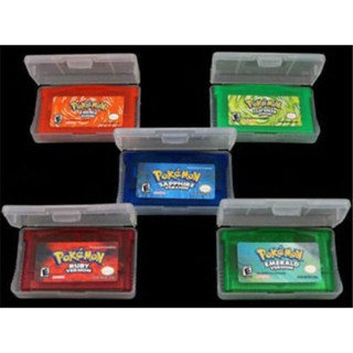 5pc / 1pc Thẻ trò chơi Pokemon Sapphire / Emerald / FireRed / LeafGreen / Ruby cho GBM / GBA / SP / NDS