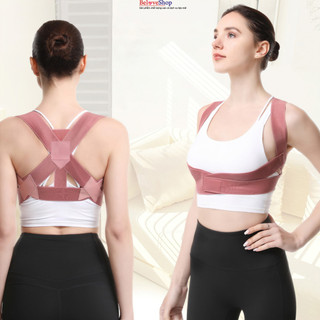Đai Chống Lưng Gù SAMEPEAK Nam Nữ , Đai Nâng Ngực Nữ Có Nẹp Chỉnh Cột Sống -BeloveShop