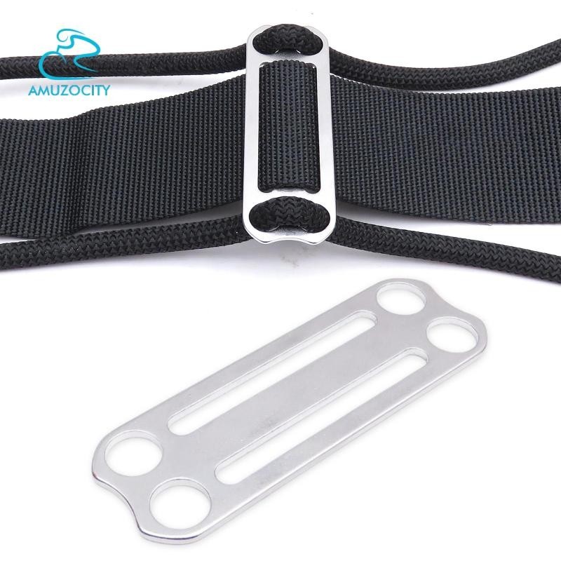 Amuzocity Thép không gỉ Lặn Trọng Lượng Đai Trượt Giữ Webbing Dây Giữ Đai Chặn Lặn Accessoire