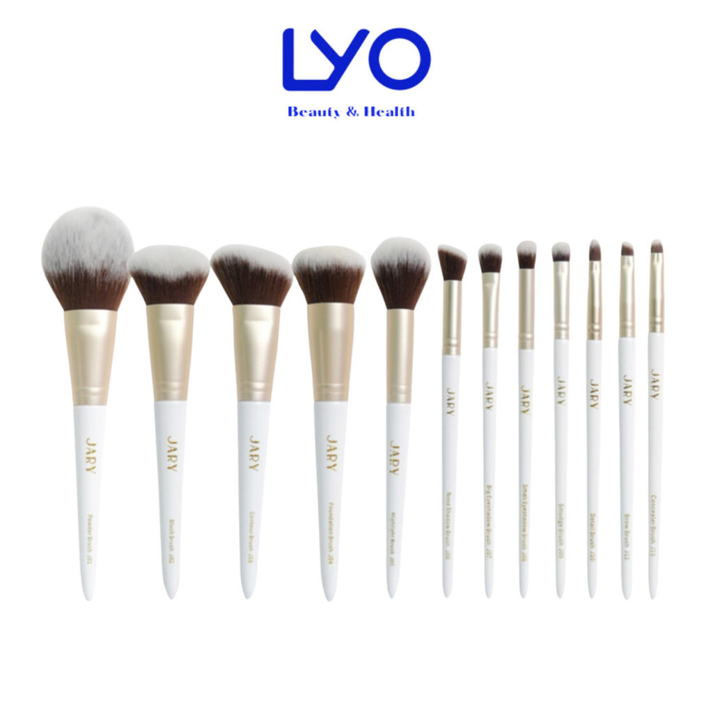 Bộ Cọ Trang Điểm Cao Cấp Thuần Chay Jary Makeup Brush Mềm Mại & Sắc Nét Hàn Quốc