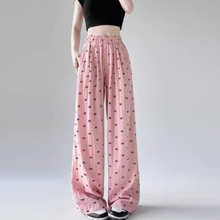 Quần Ống Rộng In Nơ PINKSTORE29 Kiểu Dễ Thương, Xinh Xắn Q116