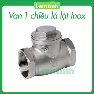 Van nước 1 chiều lá lật inox 201 ren phi 49, 60 tùy chọn - lam anh