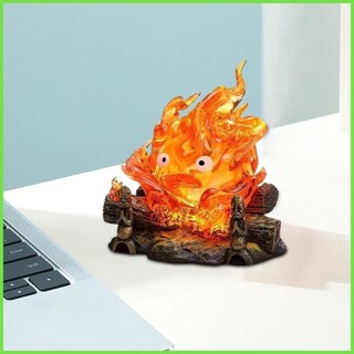 Calcifer Đối Tượng Đèn Hoạt Hình Anime Howl 's Moving Castle Để Bàn Đèn Ngủ Di Động Đèn Bàn smbvn