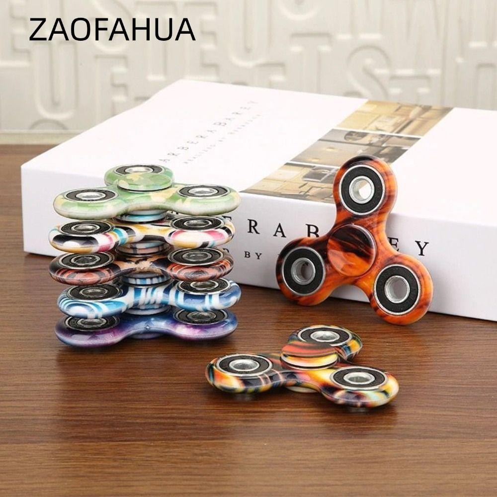 Zaofahua EDC Fidget Spinner, Máy quay cầu vồng chống lo âu giải nén, Dễ sử dụng Mạ màu PVC Fidget Sp