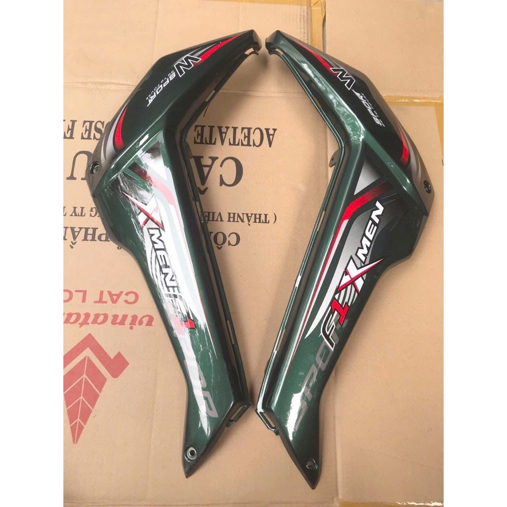 Ốp bình xe điện Xmen, bộ nhựa ốp sườn xe điện Xmen, sườn dài xmen, quây bình xmen