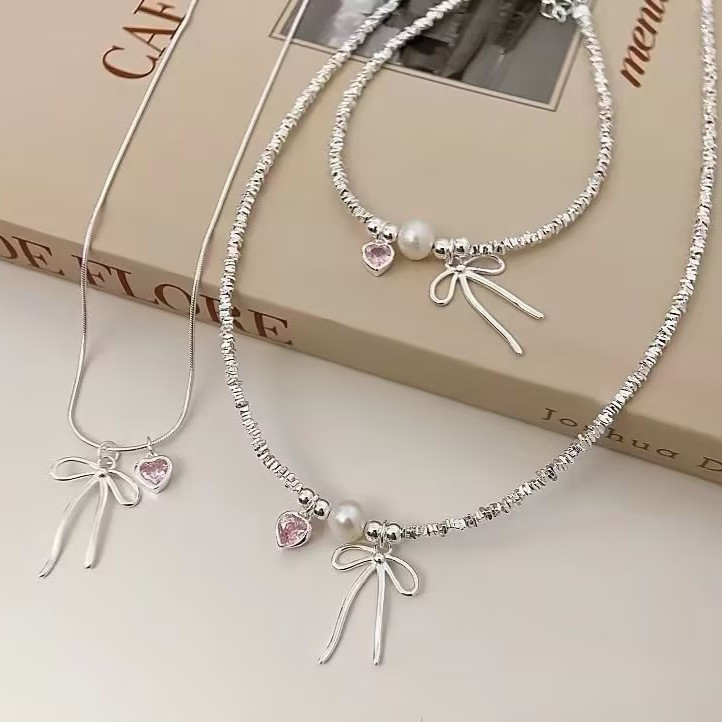 Thắt nơ Bộ quà tặng trang sức Vòng tay Vòng cổ Bộ bông tai