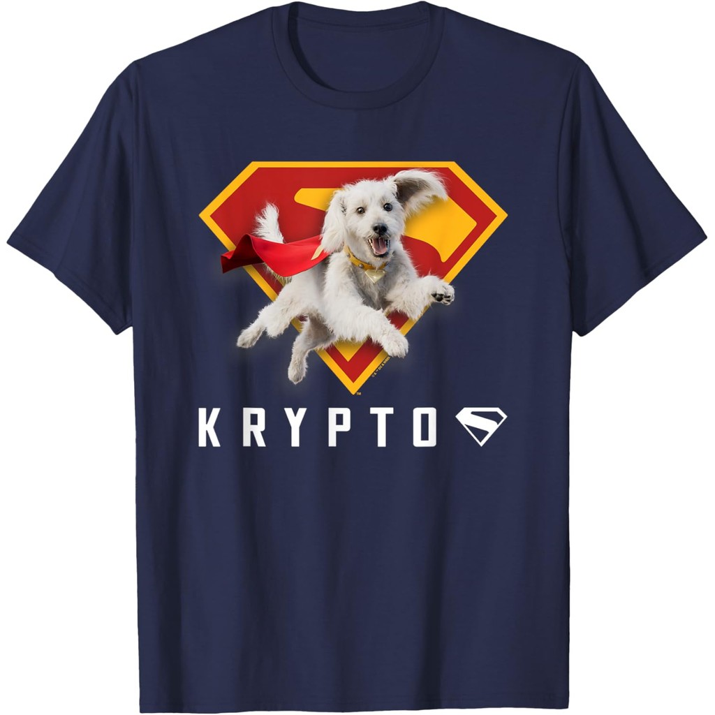 Áo thun cotton nam Siêu nhân (Phim 2025) Áo thun Krypto Shield 4XL, 5XL, 6XL