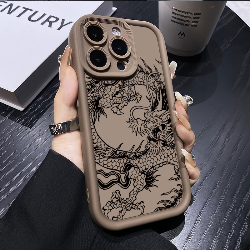 Ốp Điện Thoại Cho Tecno Spark Go 1 2025 2024 2023 1S Spark 6 Go 2020 2022 8C Spark 9 Sang Trọng Rồng