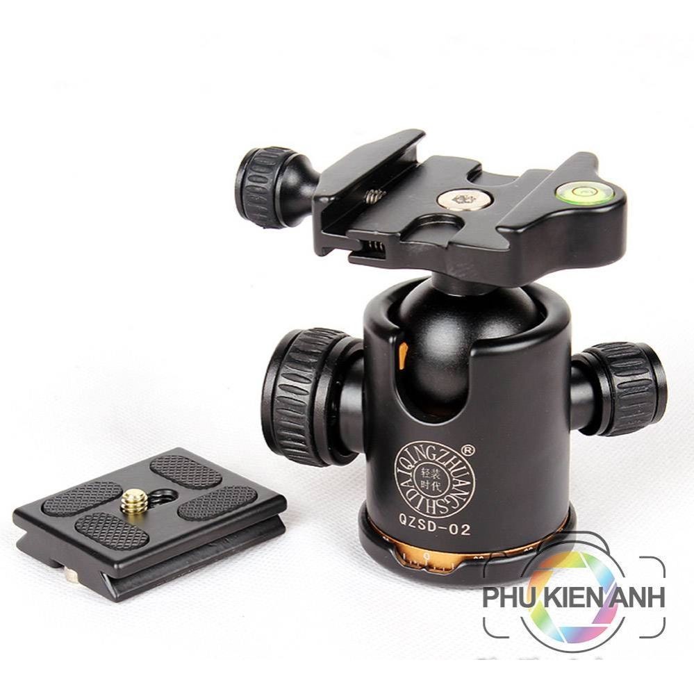 Ballhead tripod QZSD-02 hợp kim cao cấp