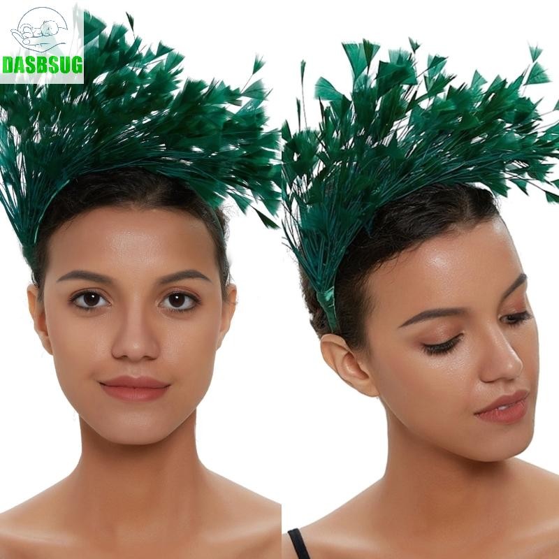 Colored Feather Headband Flapper Feather Headband Feather Fascinator Headband