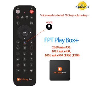 chính hãng Giọng nói Remote Điều khiển đầu FPT PLAY BOX+ FOR 2022 650, 2021 T590, 2020 T550, S550, S500 , 2019 S400, 2018 S335