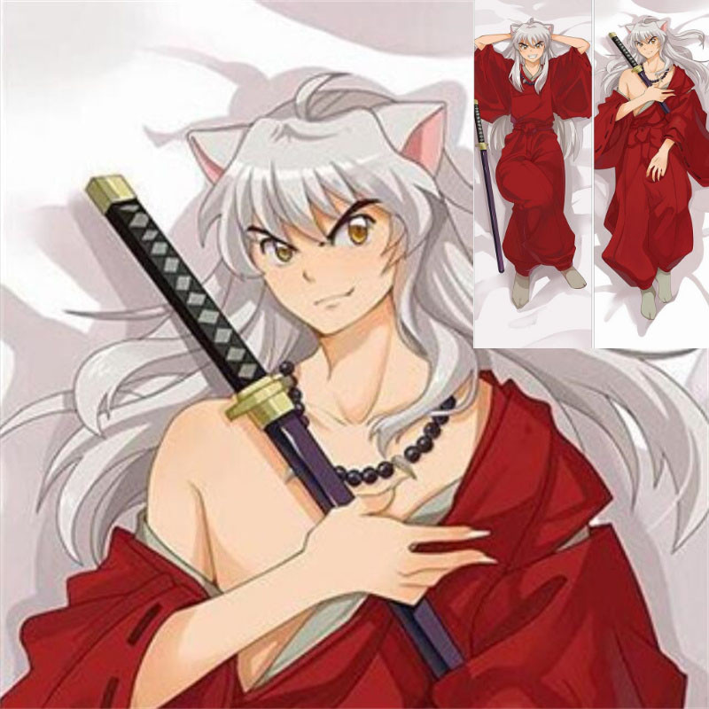 2 Anime Inuyasha Nam Gối Gối Đôi Mặt Khác Nhau In Dakimakura Gối50 * 160CM
