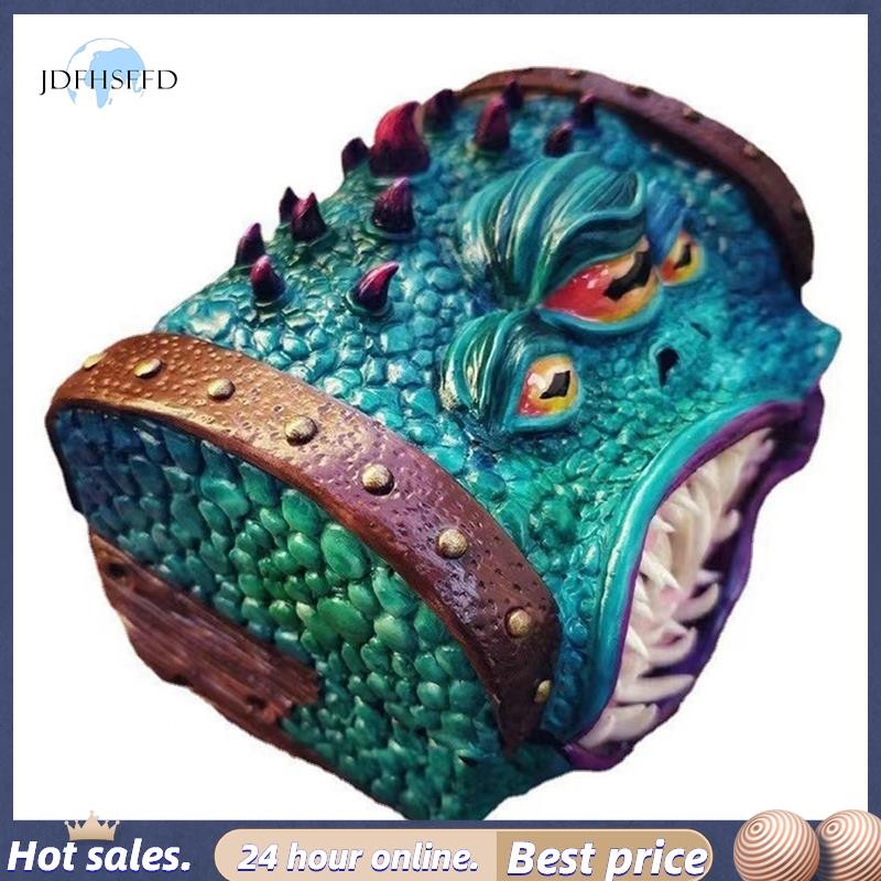 【 jdfhsffd 】 Mimic Ngực DND Dice Box Fit Polyhedral Xúc xắc Nhập Vai Để Bàn Chơi Game Trang Trí Nhà 
